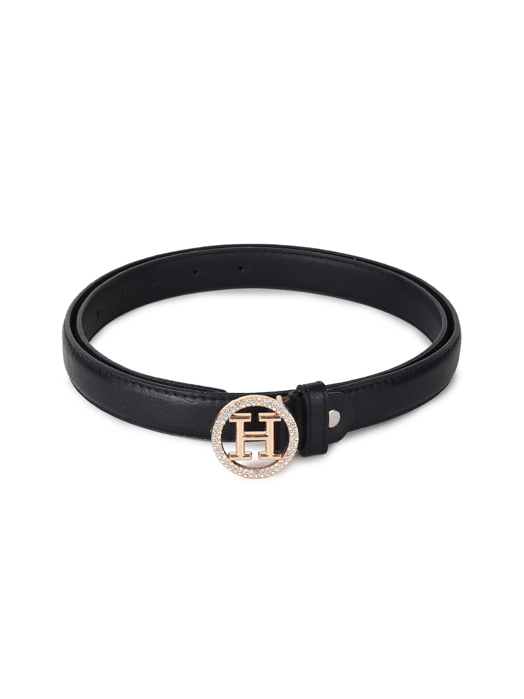 

WILD EDGE Women Embellished PU Belt, Black