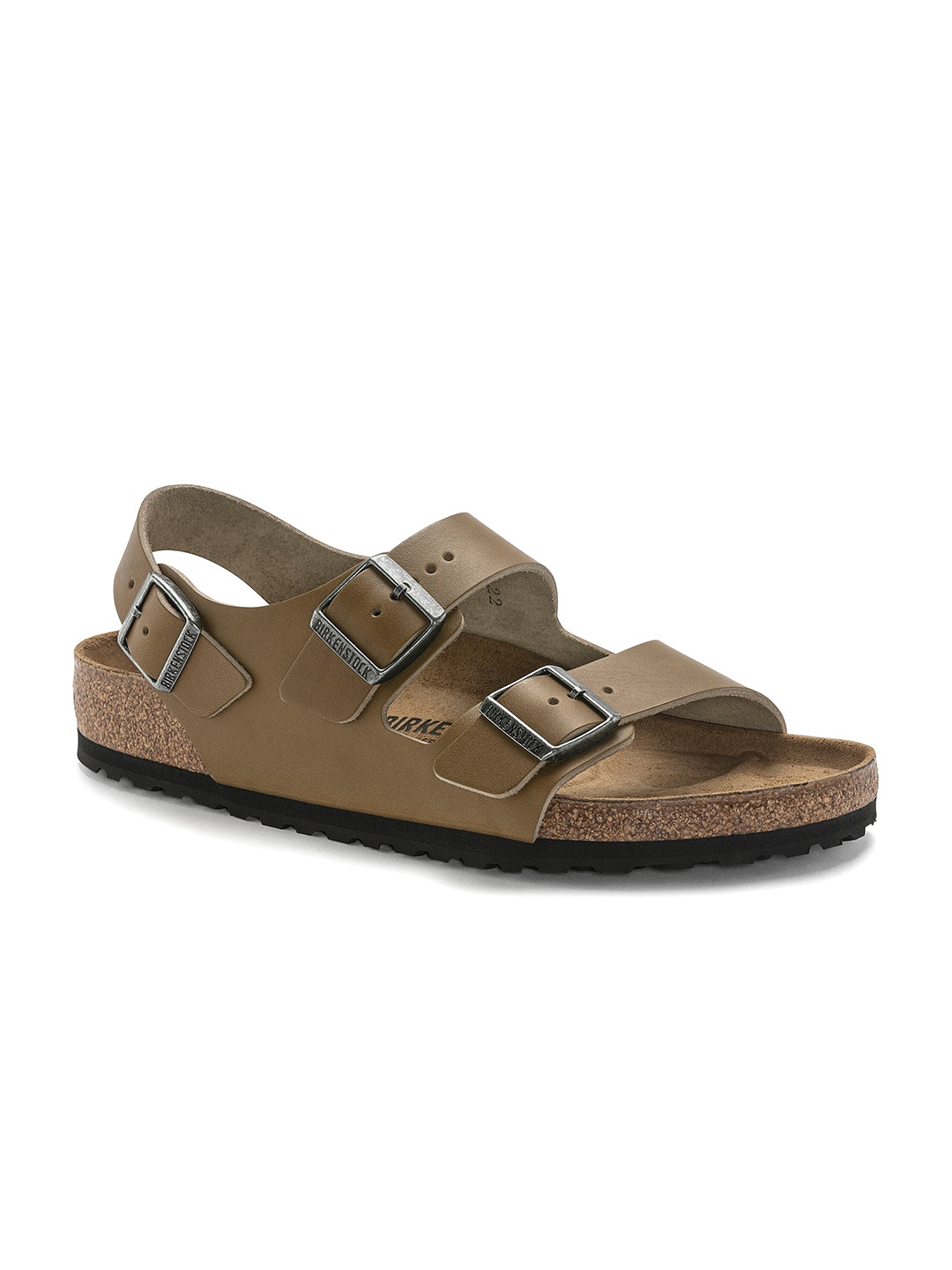 

Birkenstock Milano Bs Vintage Wood Faded Khaki Regular Width With Ankle Strap