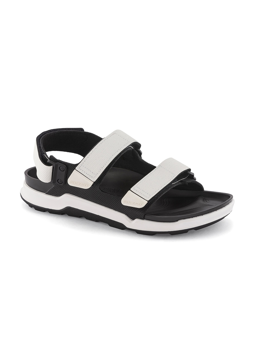 

Birkenstock Tatacoa Futura Black/White Regular Width Birko-Flor With An Ankle Strap