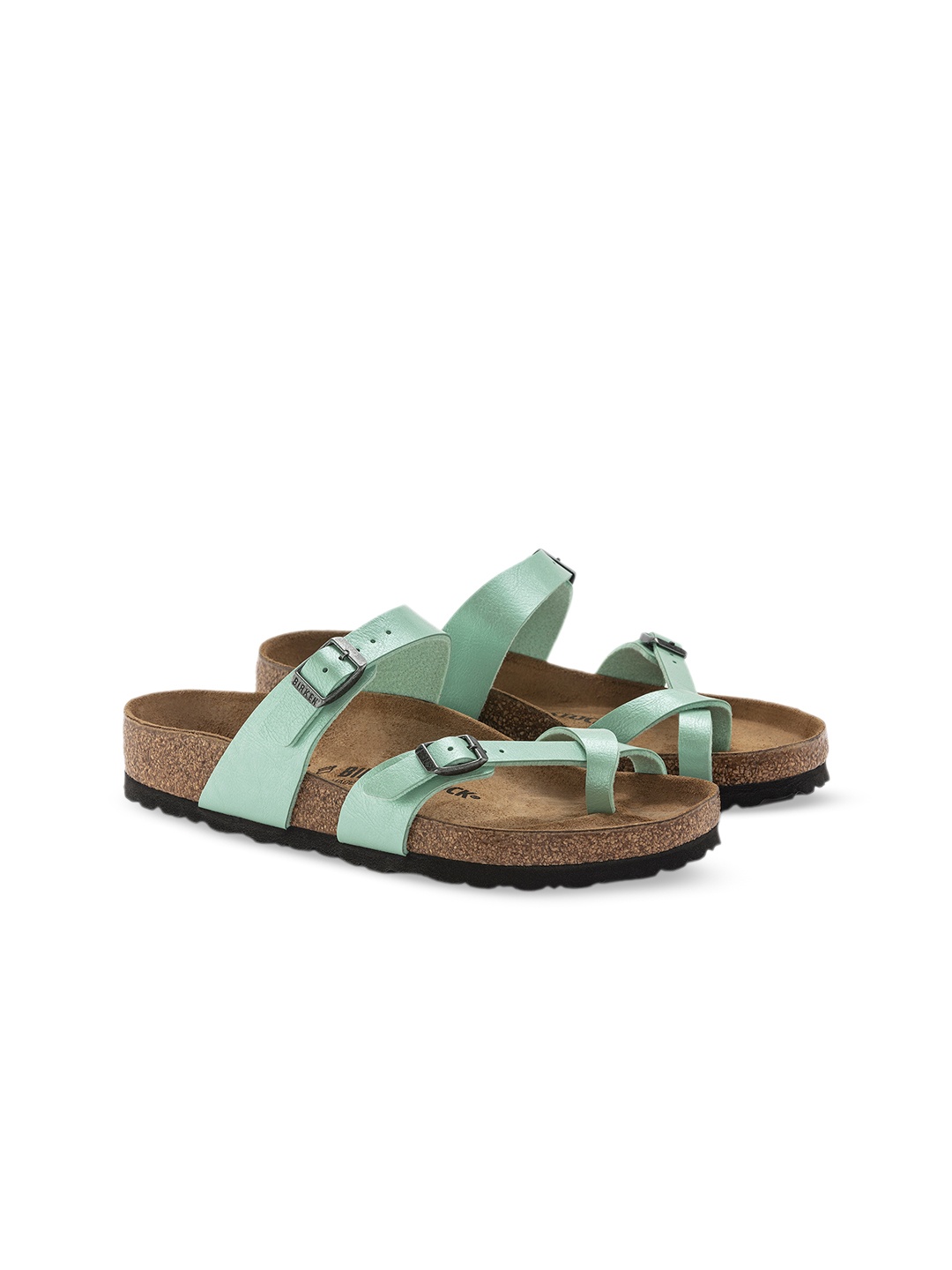 

Birkenstock Mayari Graceful Matcha Regular Width Birko-Flor Thong Sandals, Sea green