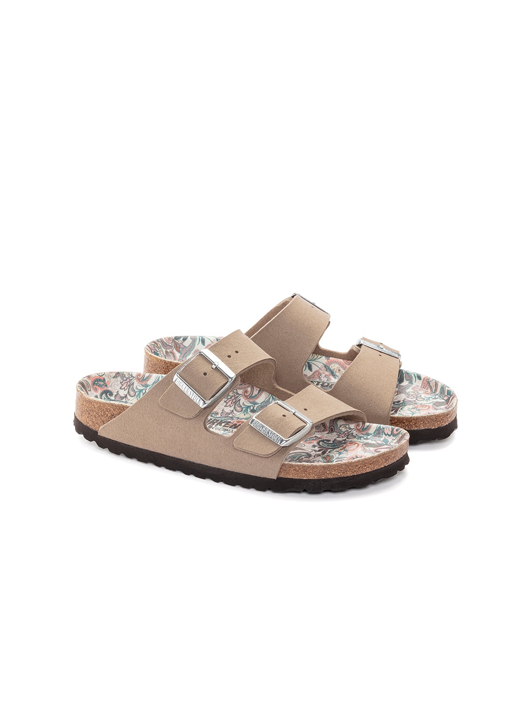 

Birkenstock Women Arizona Narrow Width Open Toe Flats, Grey