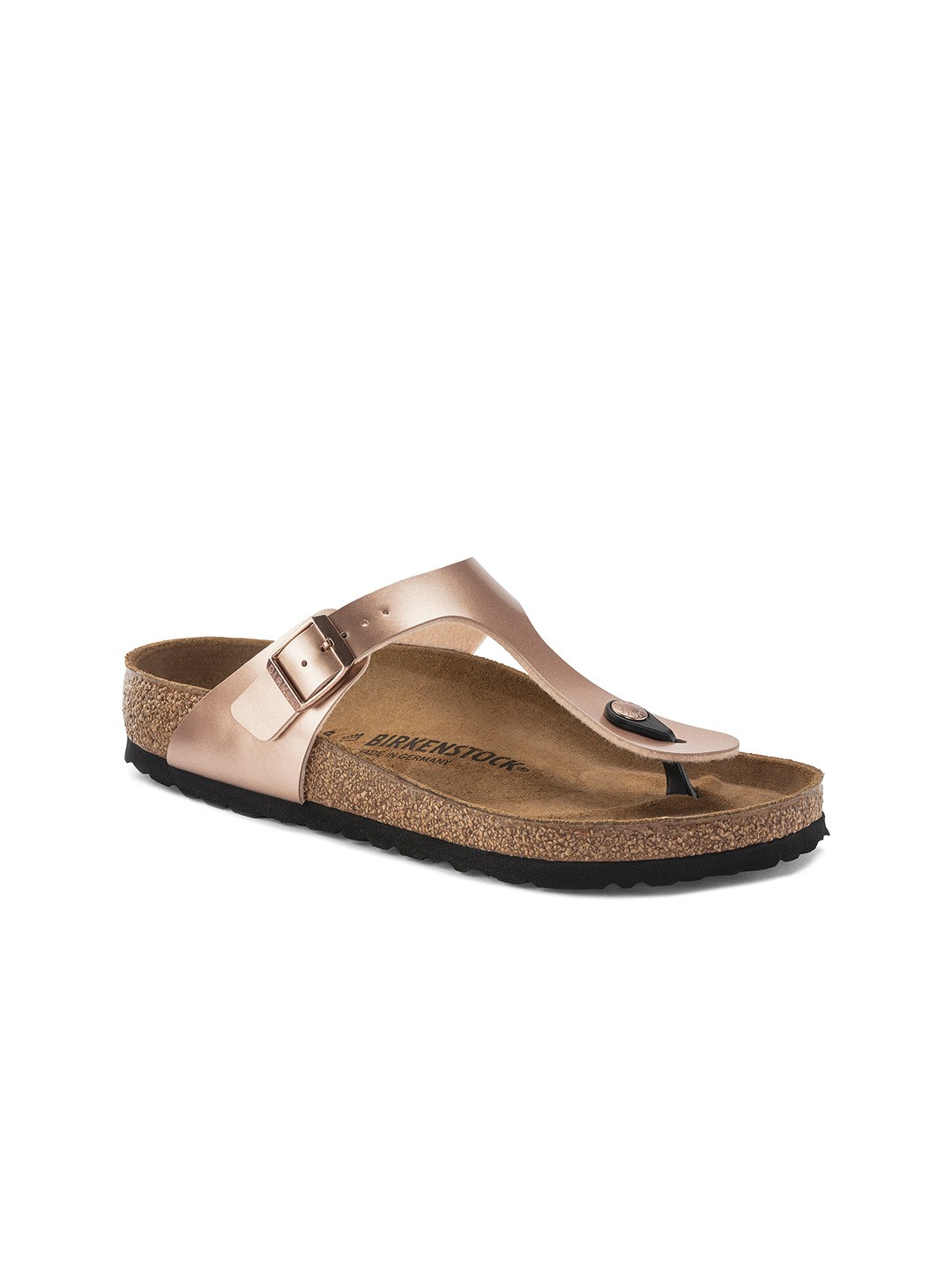 

Birkenstock Gizeh Copper Regular Width Birko-Flor Thong Sandals, Rose gold