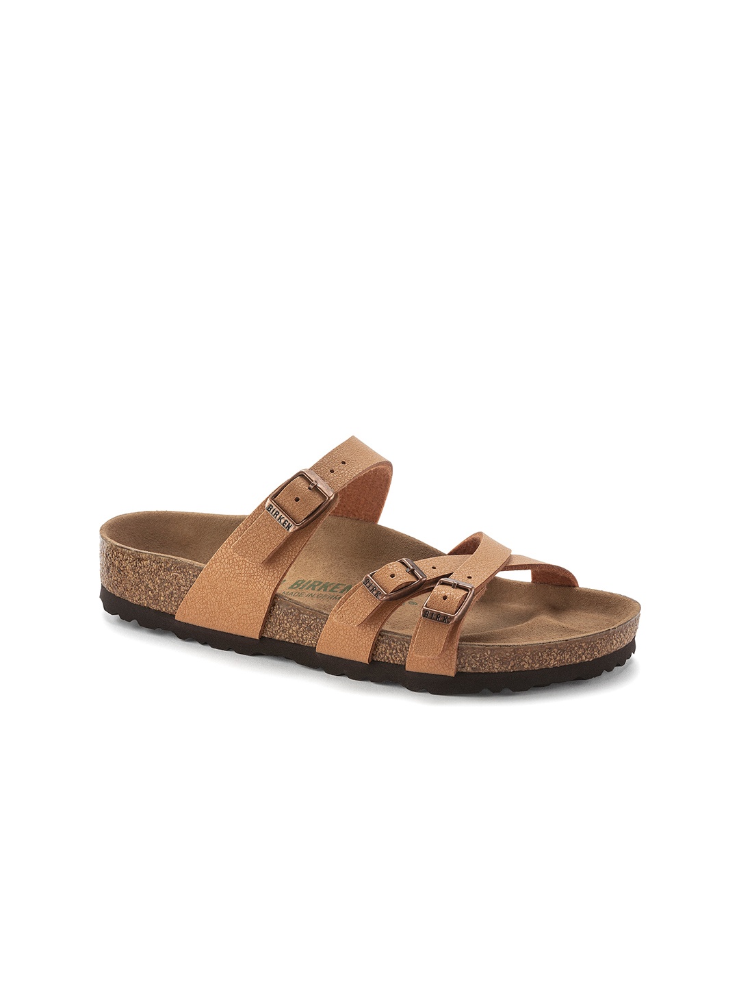 

Birkenstock Women Franca Narrow Width Open Toe Flats, Brown