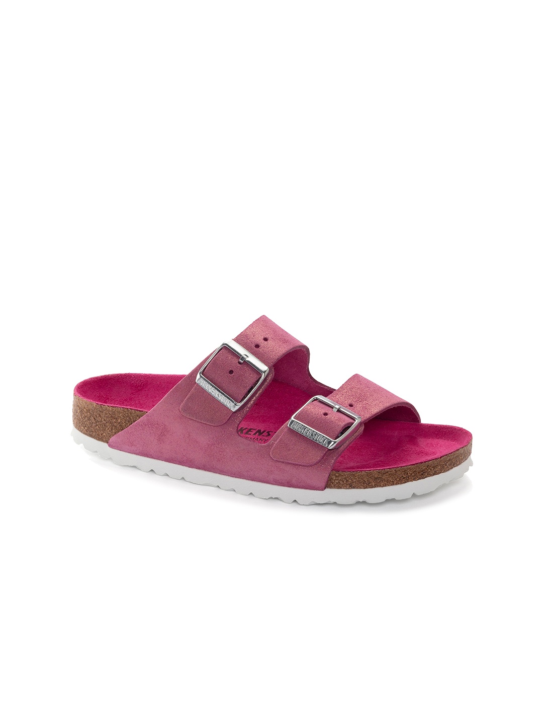 

Birkenstock Women Arizona Narrow Width Open Toe Flats, Fuchsia