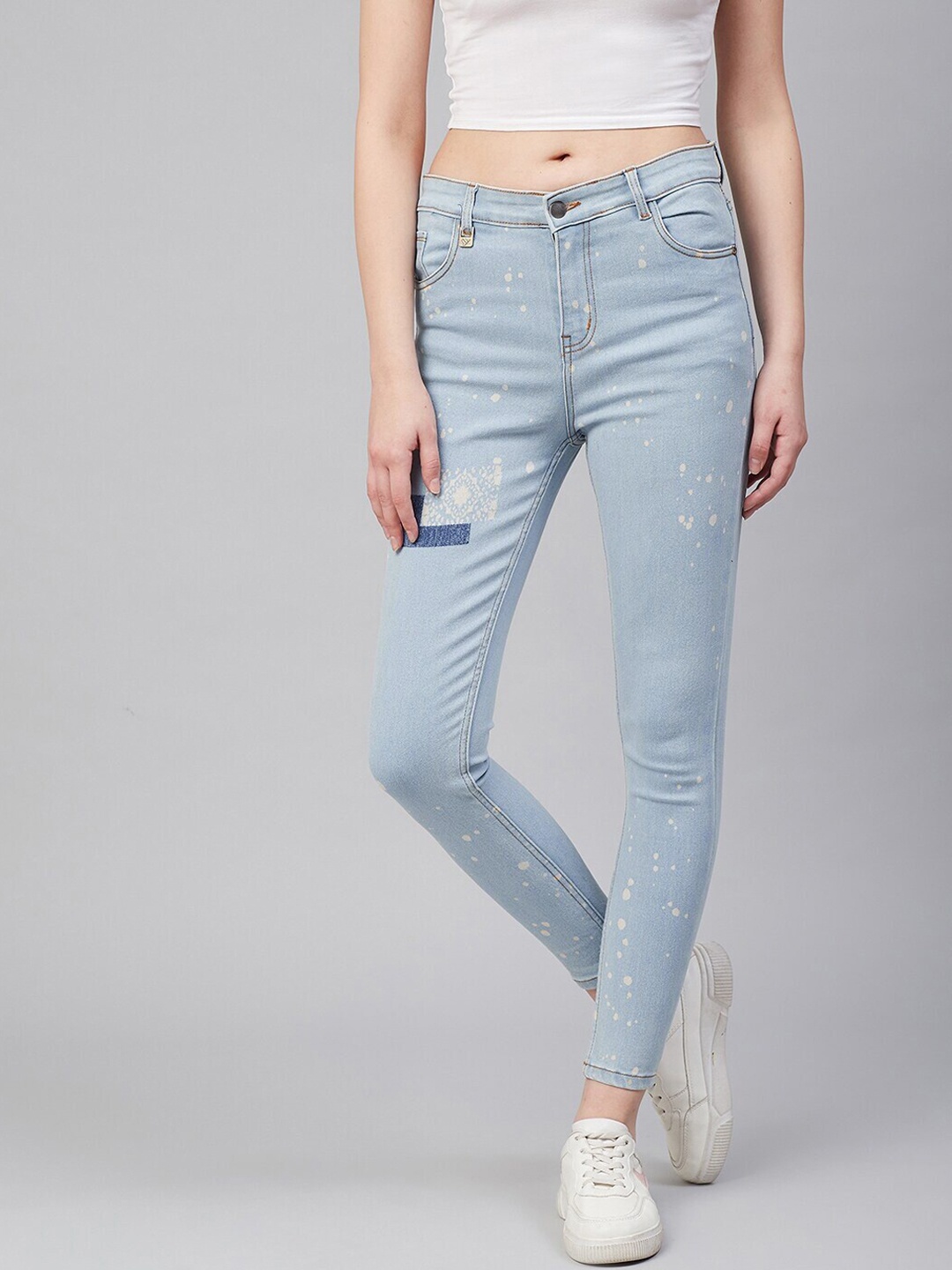 

Hubberholme Women Slim Fit Mid-Rise Stretchable Jeans, Blue