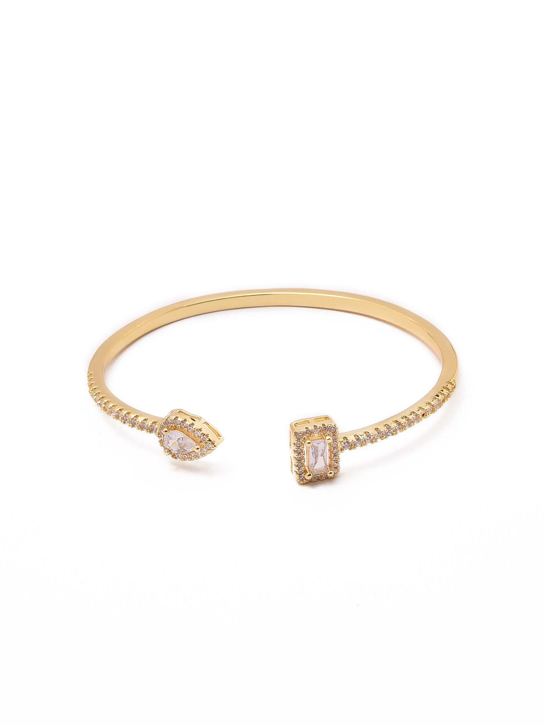 

Klissaa Women Brass Gold-Plated Kada Bracelet