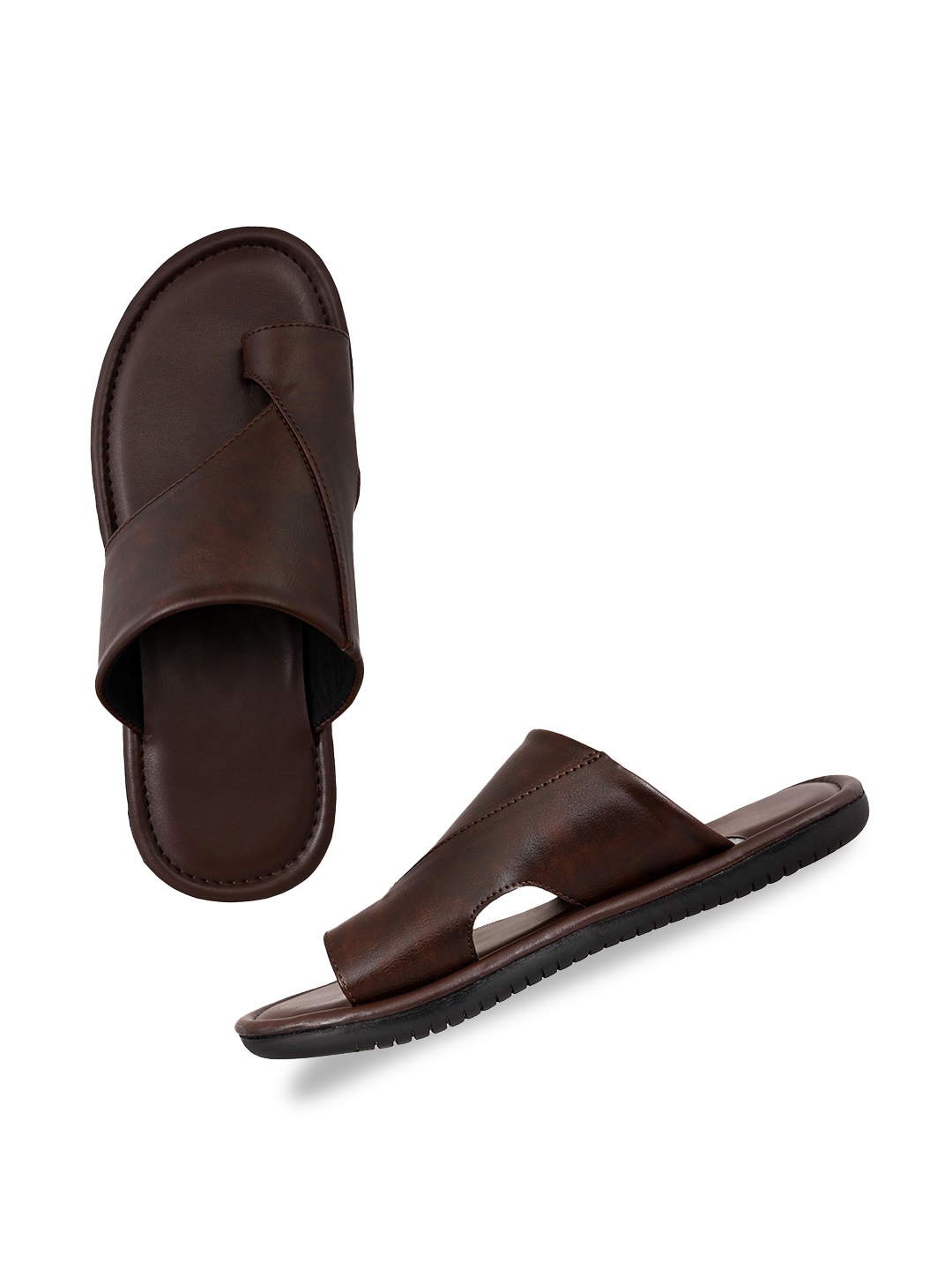 

Aristitch Men Leather Comfort Sandals, Brown