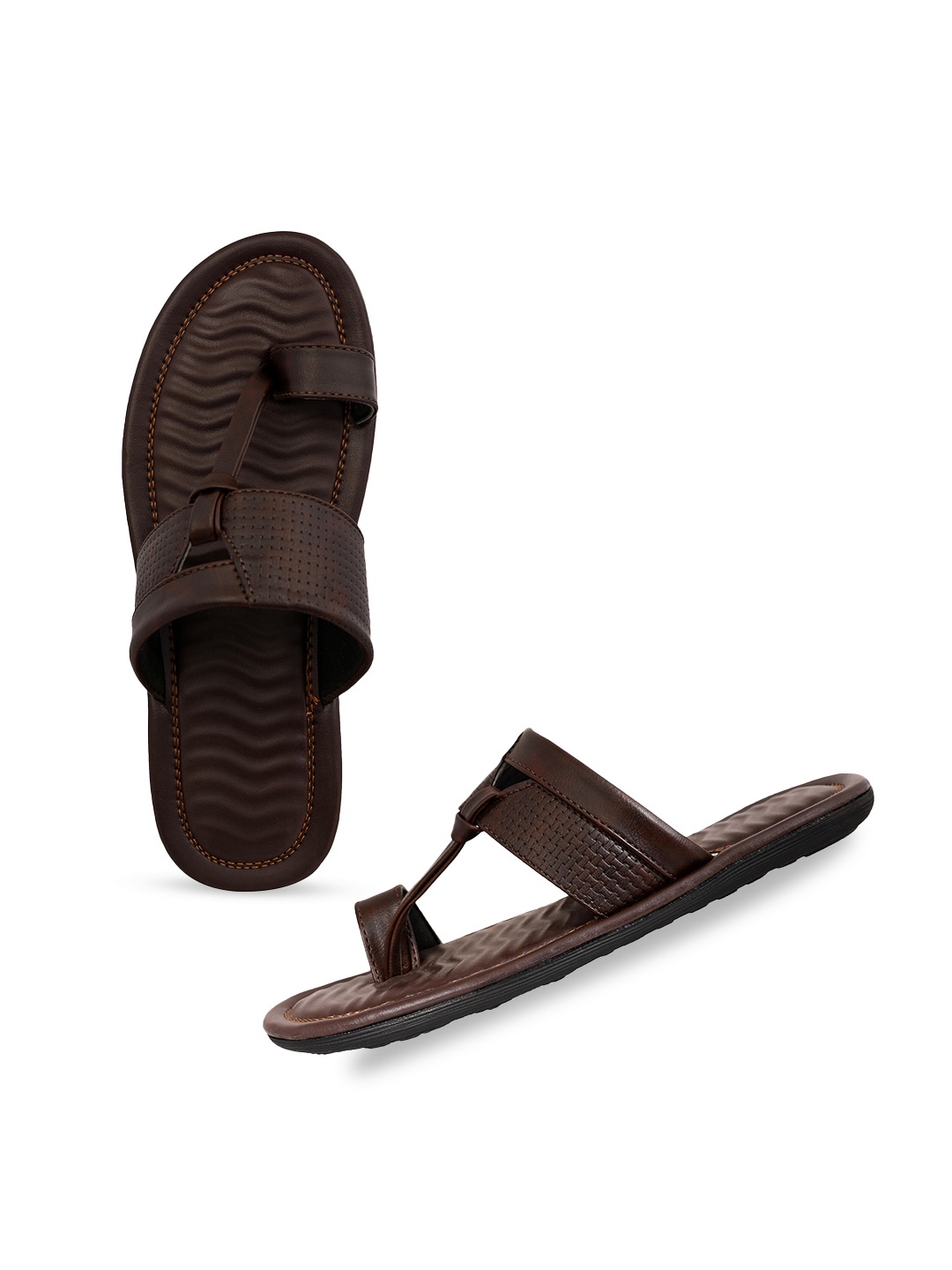 

Aristitch Men Open Toe Comfort Sandals, Brown