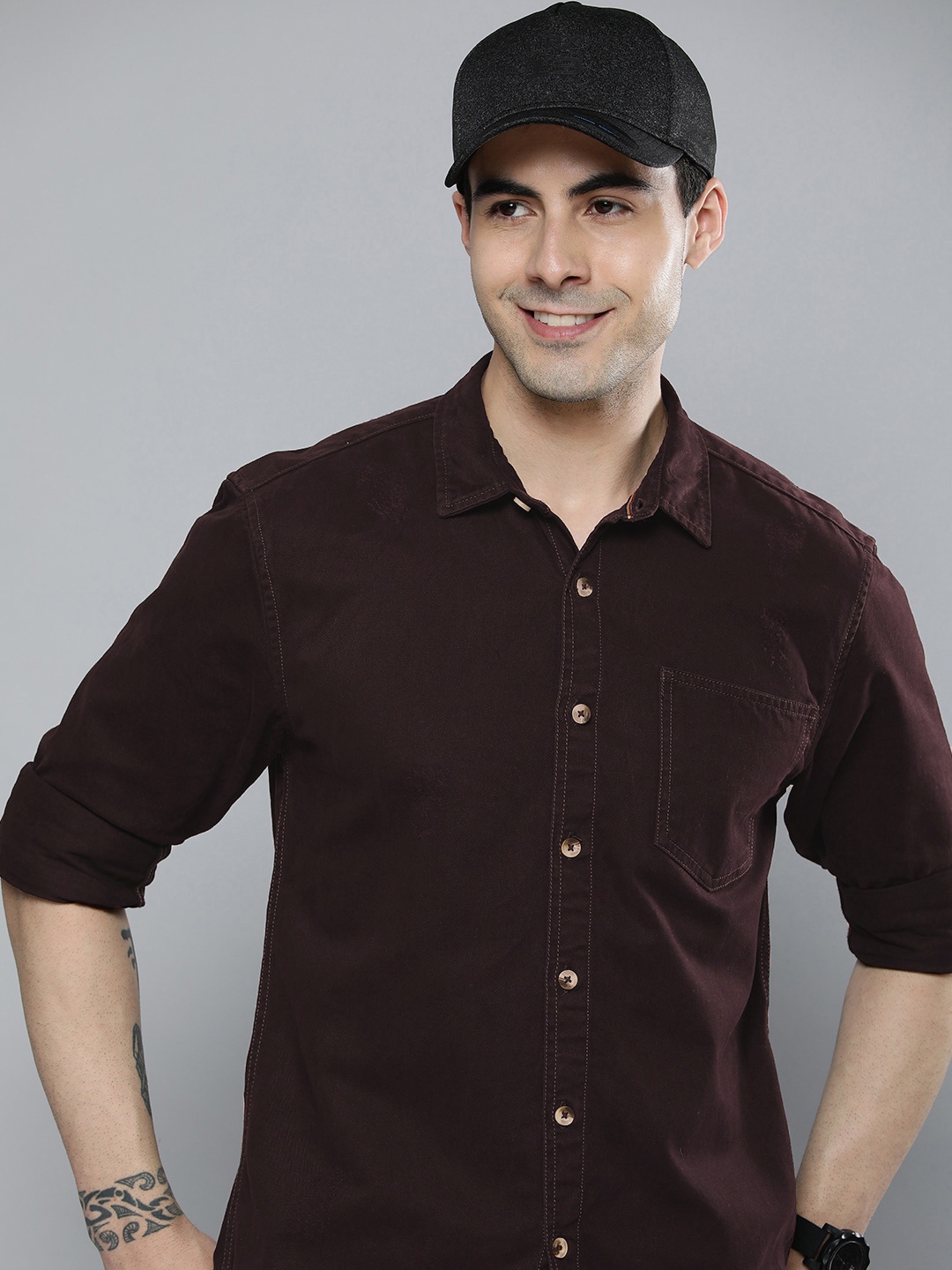 

HERE&NOW Casual Shirt, Brown