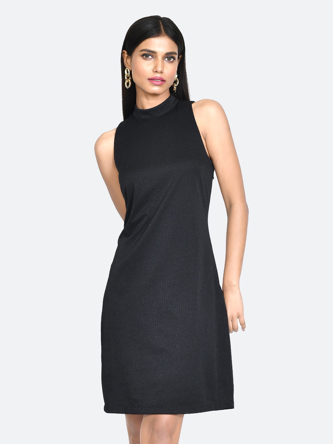 

Zink London Embellished Sheath Dress, Black