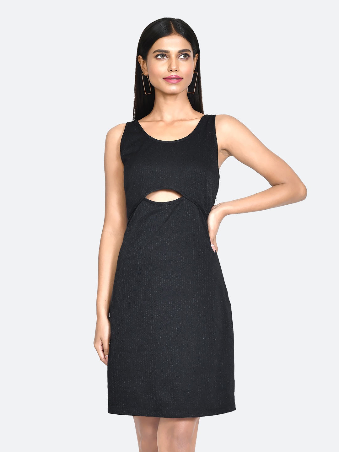 

Zink London Embellished Sheath Dress, Black