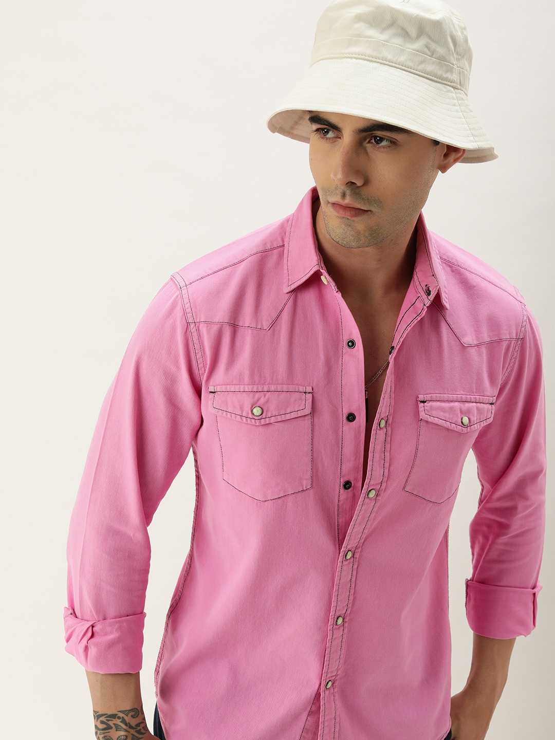 

Kook N Keech Men Pink Relaxed Casual Shirt
