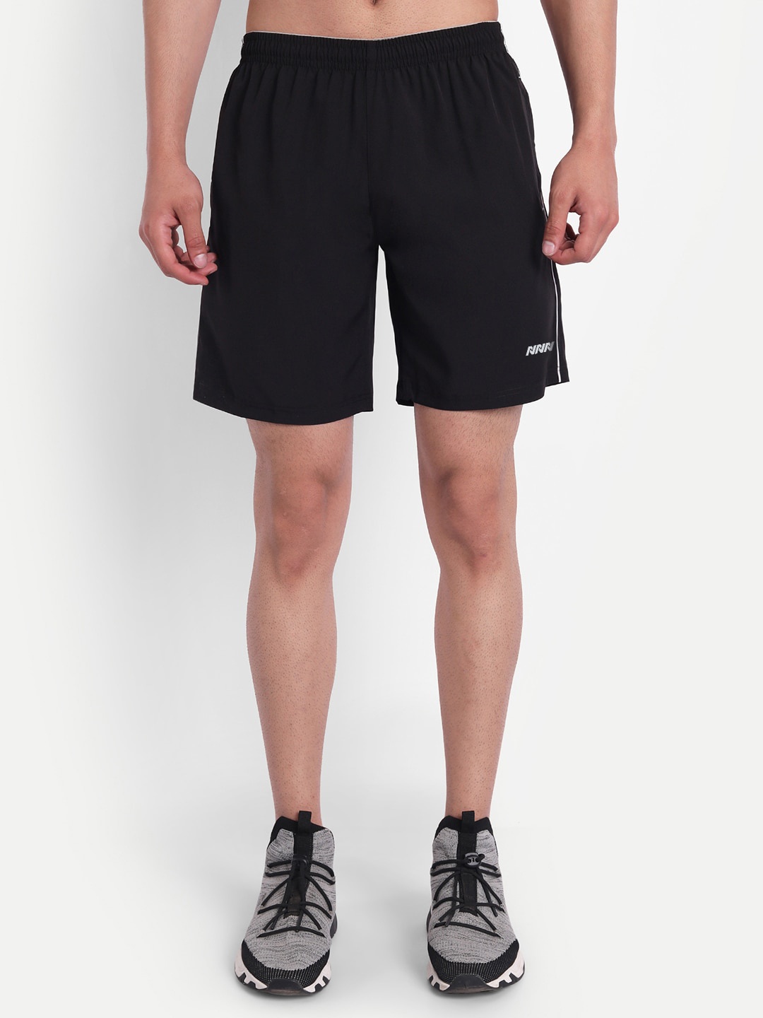 

NNN Men Black Running Sports Shorts