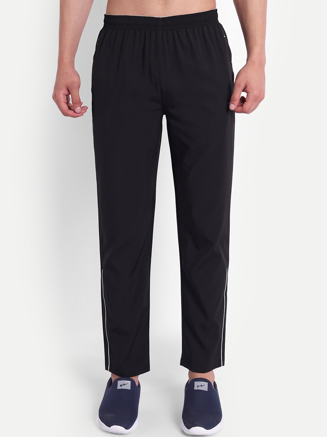

NNN Men Brand Logo Rapid Dry Slim FitTrack Pant, Black