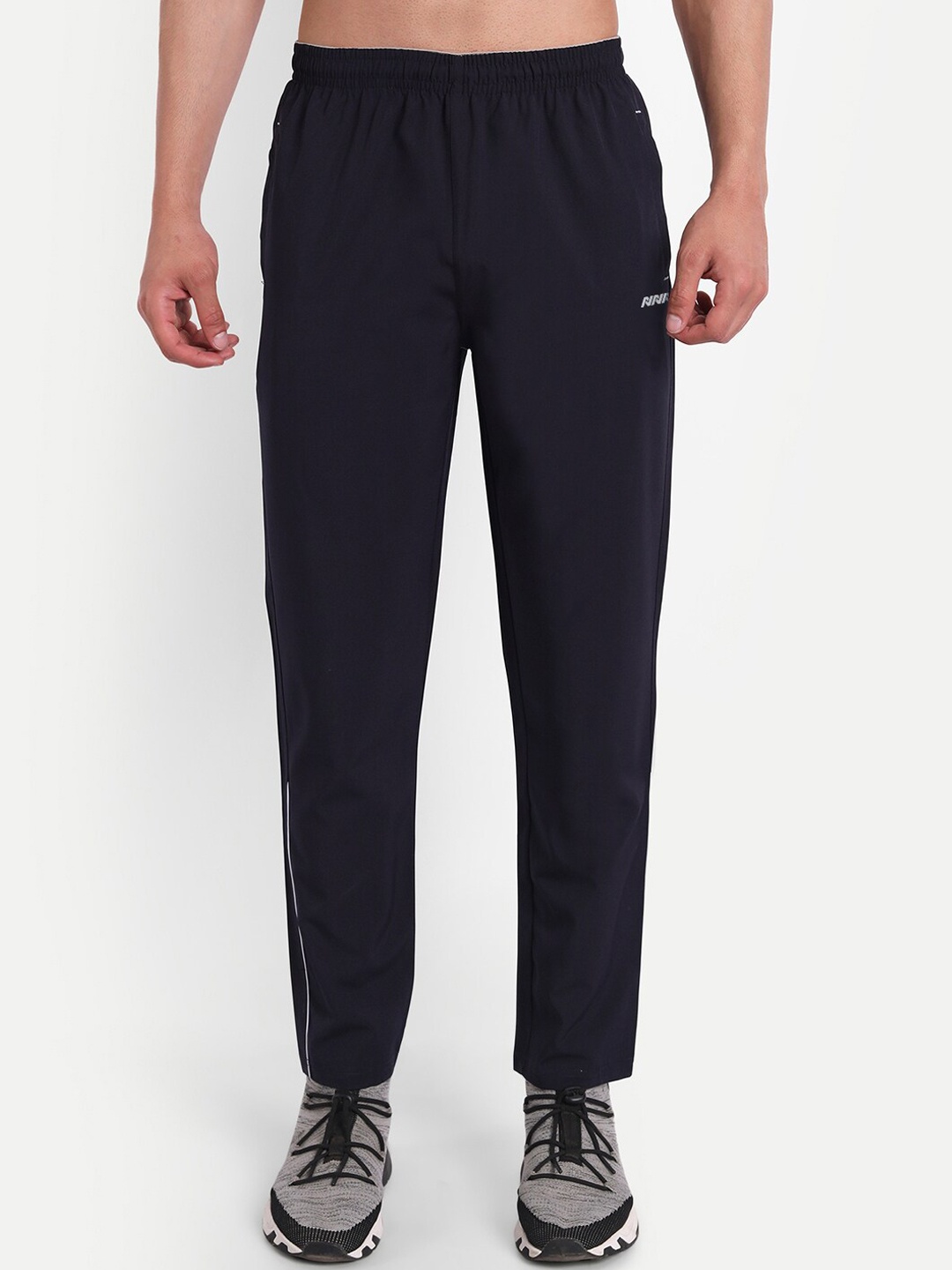 

NNN Men Slim-Fit Rapid Dry Track Pants, Navy blue