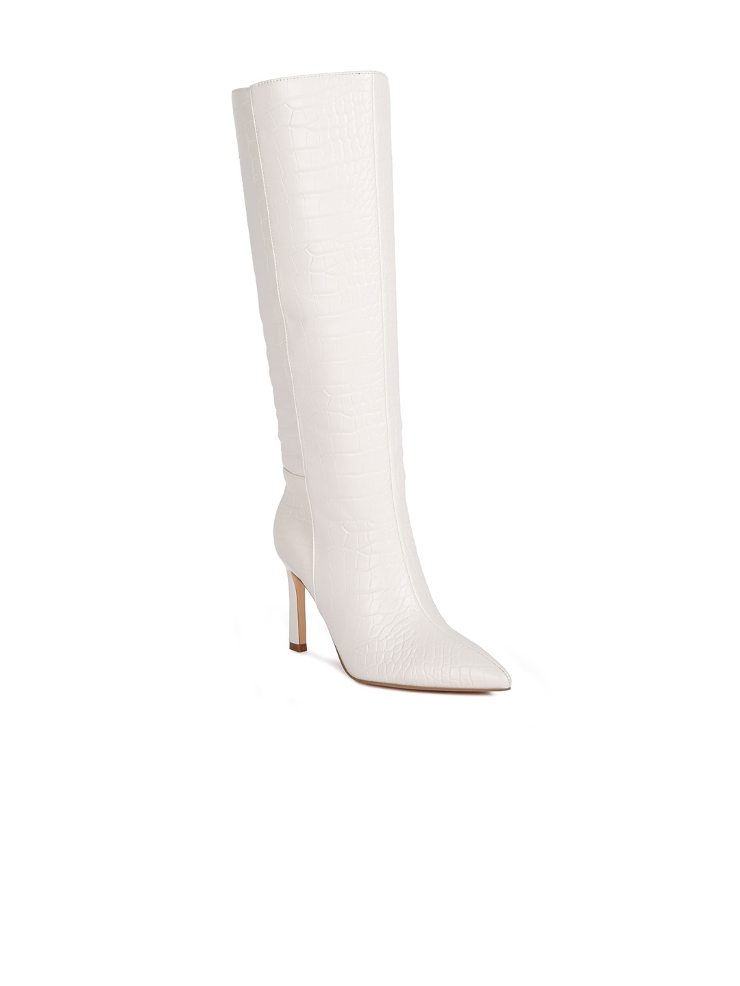 

London Rag Women High-Top Winter Boots, White