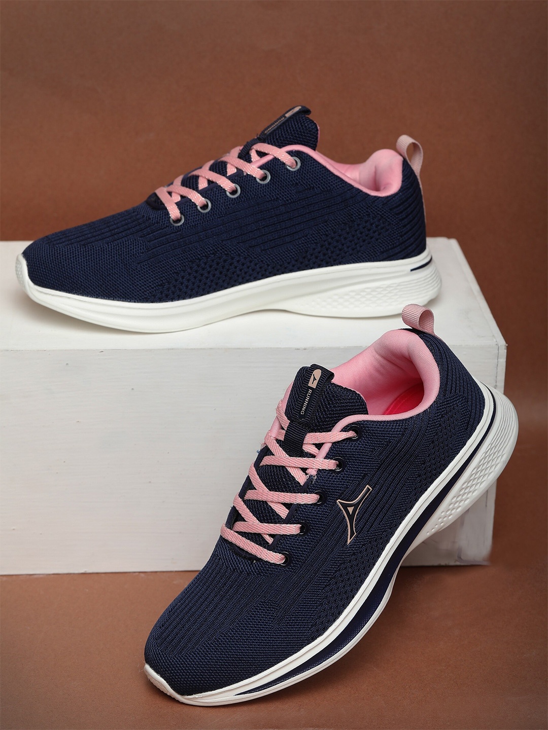 

ABROS Women Mesh Running Shoes, Navy blue