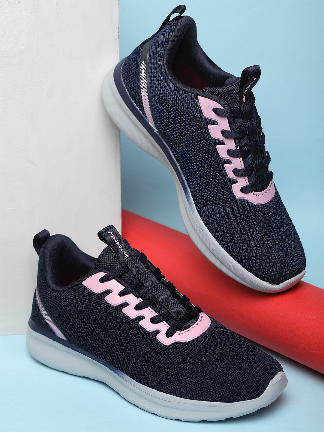 

ABROS Women Mesh Running Shoes, Navy blue
