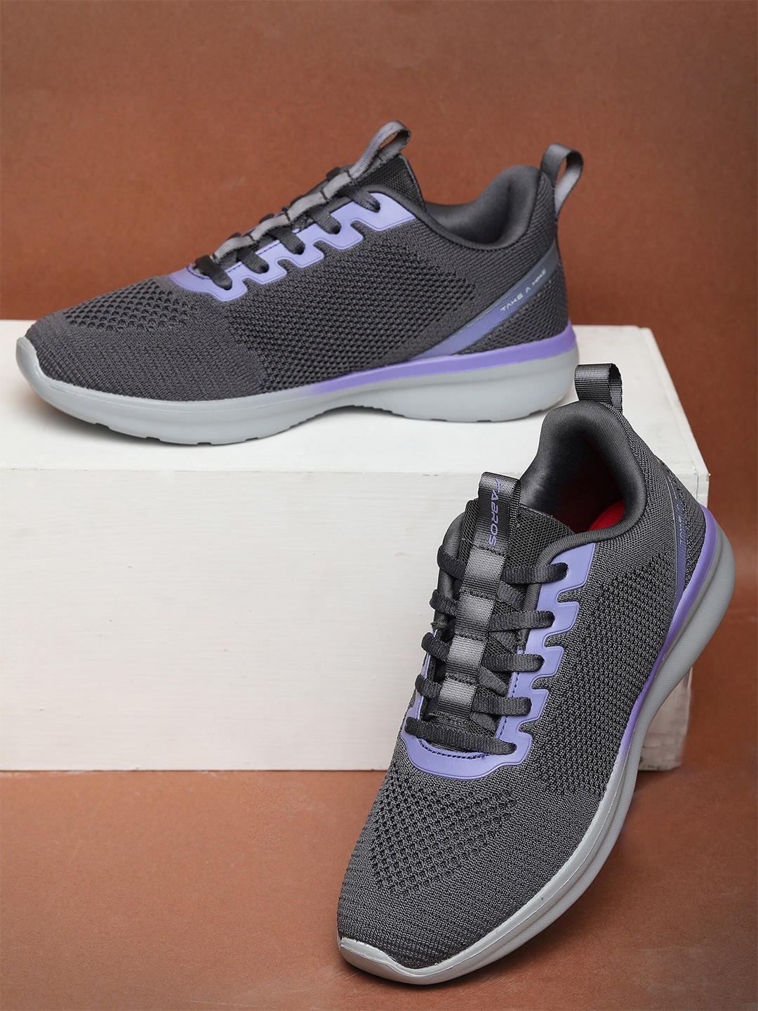 

ABROS Women Mesh Running Shoes, Grey