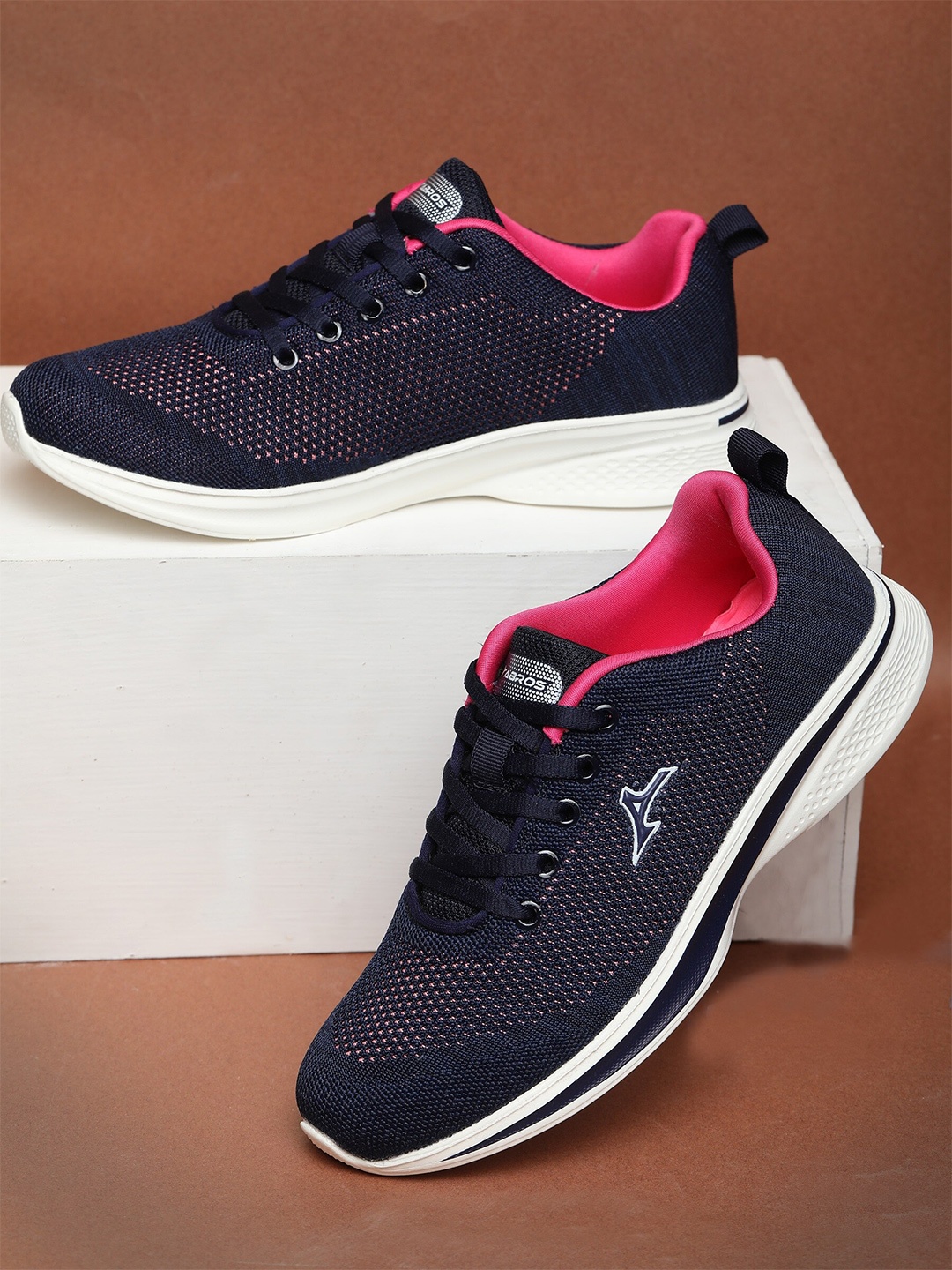 

ABROS Women Mesh Running Shoes, Navy blue