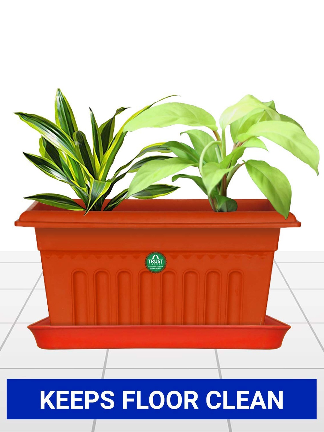 

TRUSTBASKET 3 Pcs Brown Planters Stand