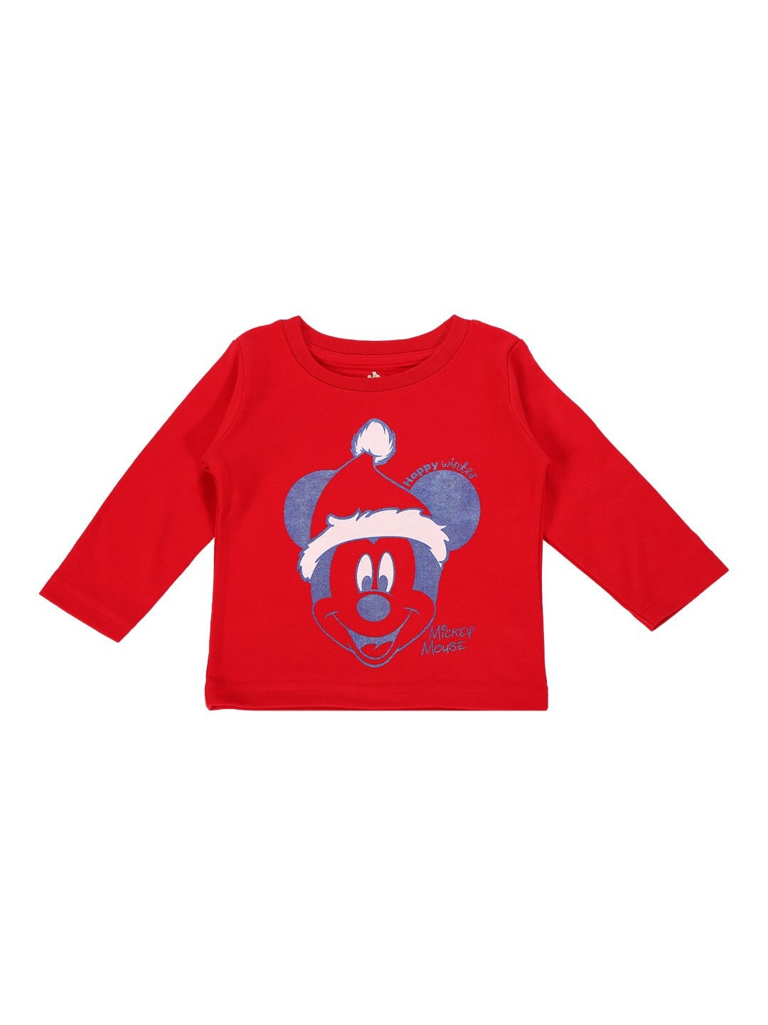 

Bodycare Kids Infants Boys Mickey & Friends Printed Cotton T-shirt, Red