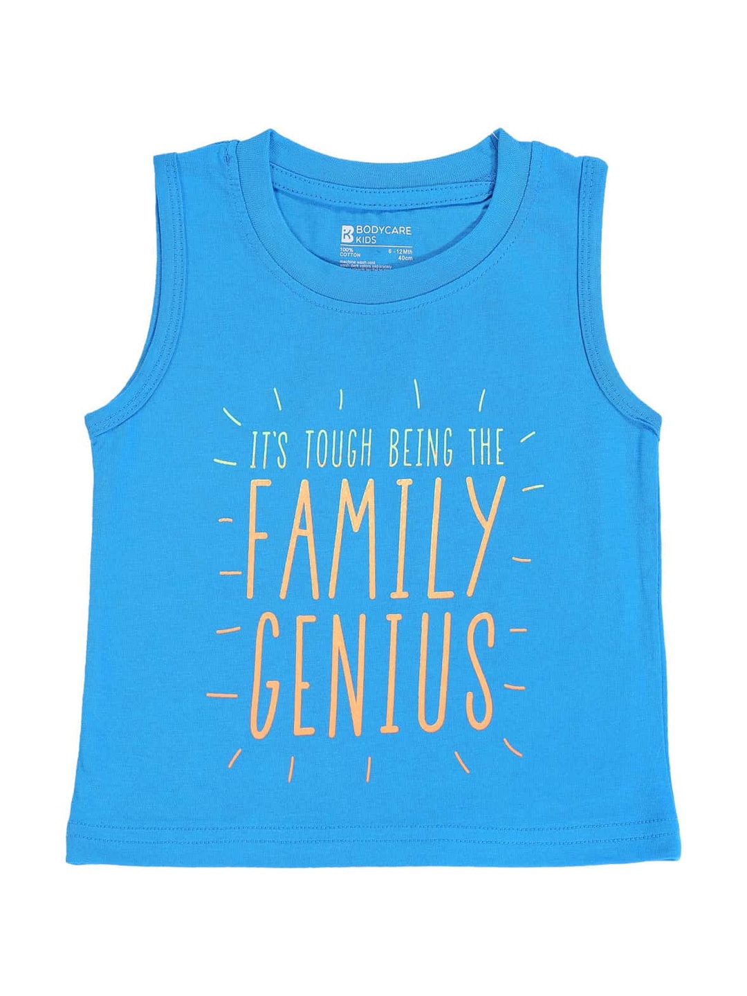 

Bodycare Kids Infants Boys Typography Printed Cotton T-shirt, Blue