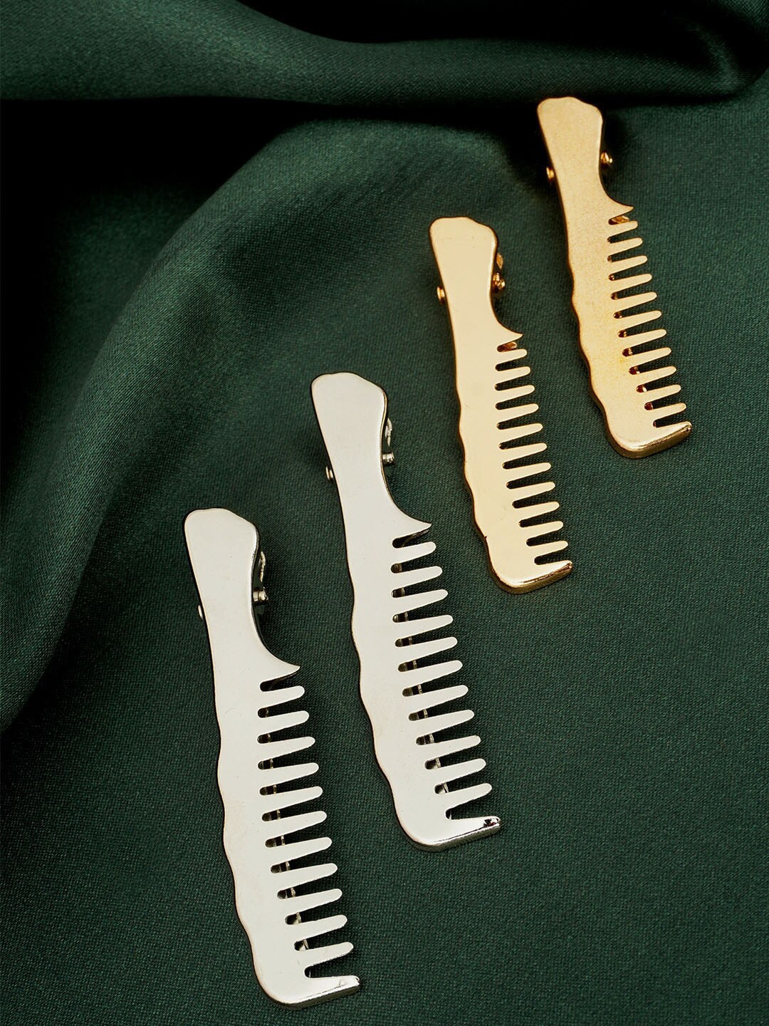 

Ferosh Women Set of 4 Comb Hair Pins, Gold