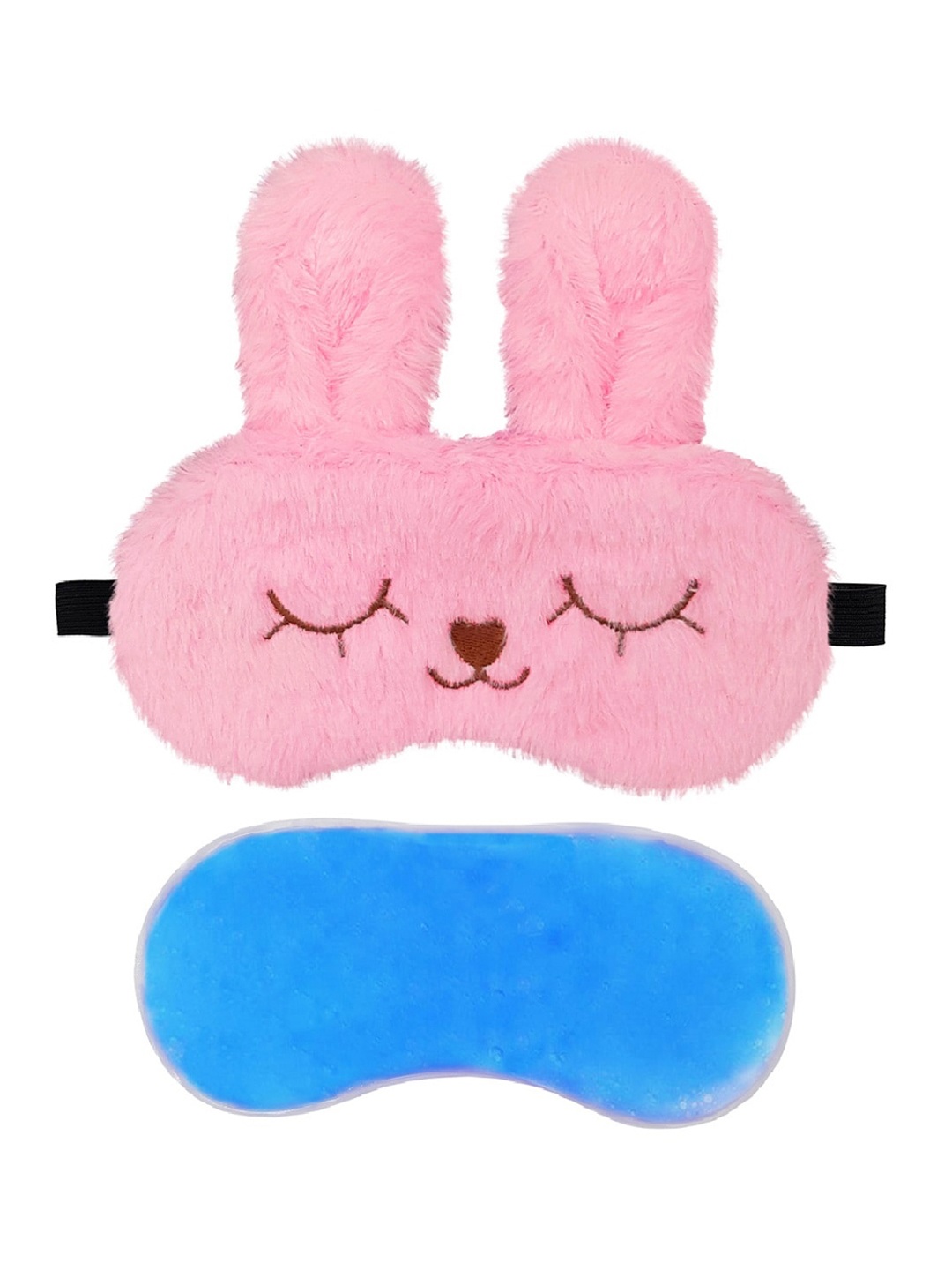 

JENNA Fur Bunny Gel Sleeping Eye Mask, Pink