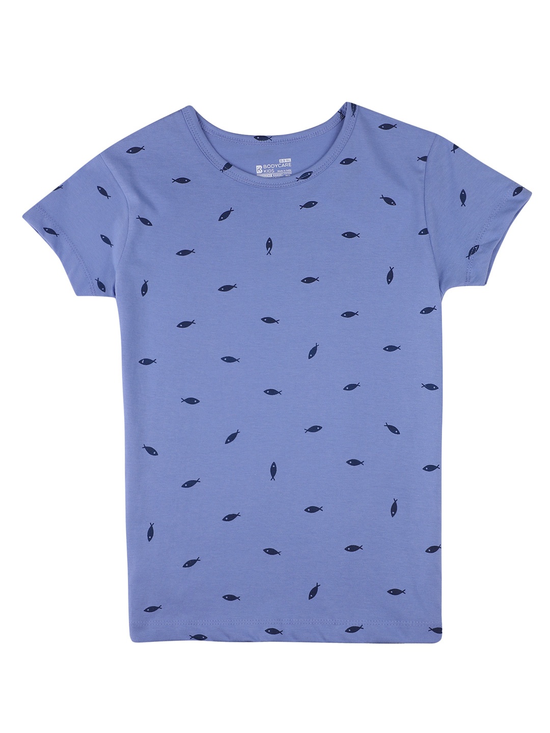 

PROTEENS Girls Conversational Printed Cotton T-shirt, Blue