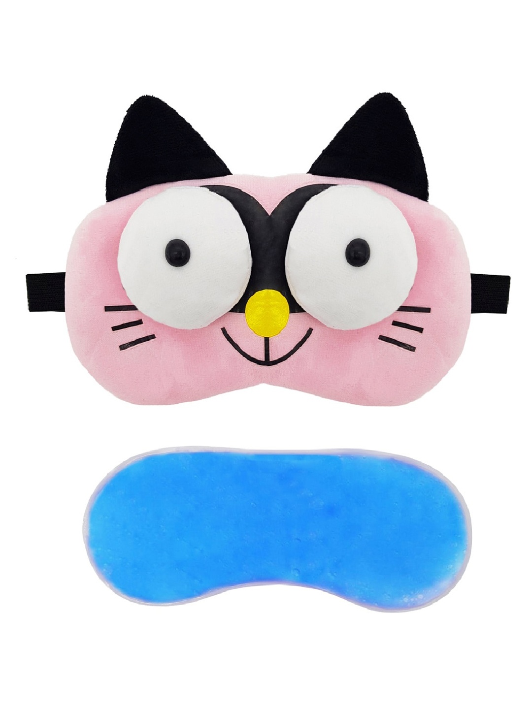 

Jenna 3D Cat Sleeping Eye Shade Mask With Gel, Pink