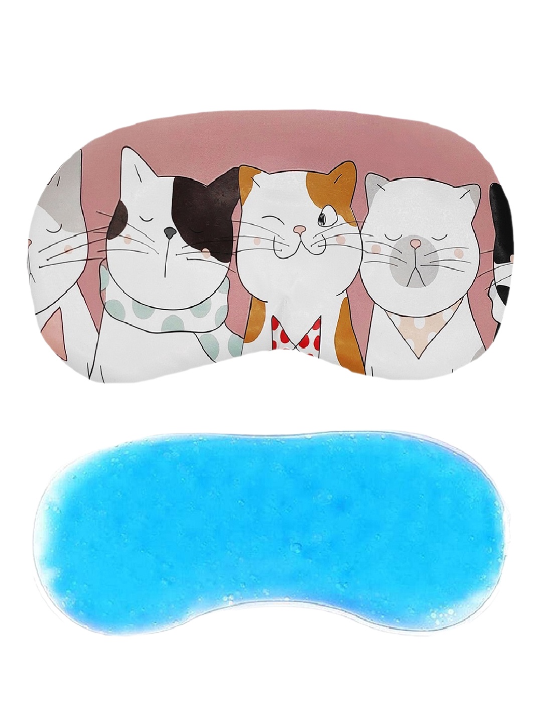 

Jenna Five Kitty Sleeping Eye Shade Mask With Gel, Pink