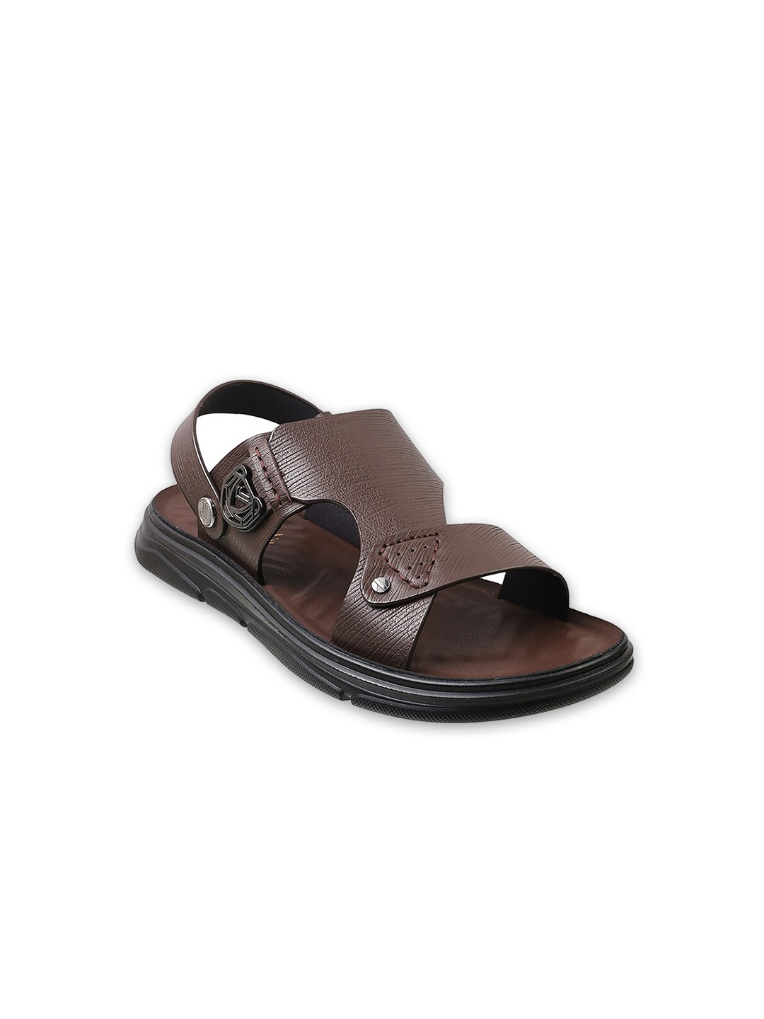 

DAVINCHI Men Slip-On Comfort Sandals, Brown