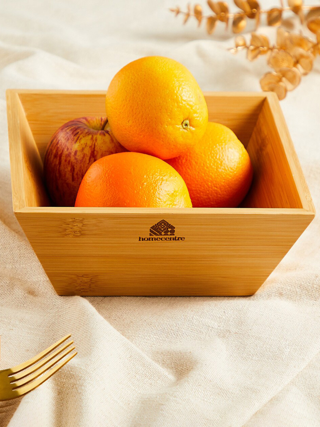 

Home Centre Spinel Brown Bamboo Serving Bowl