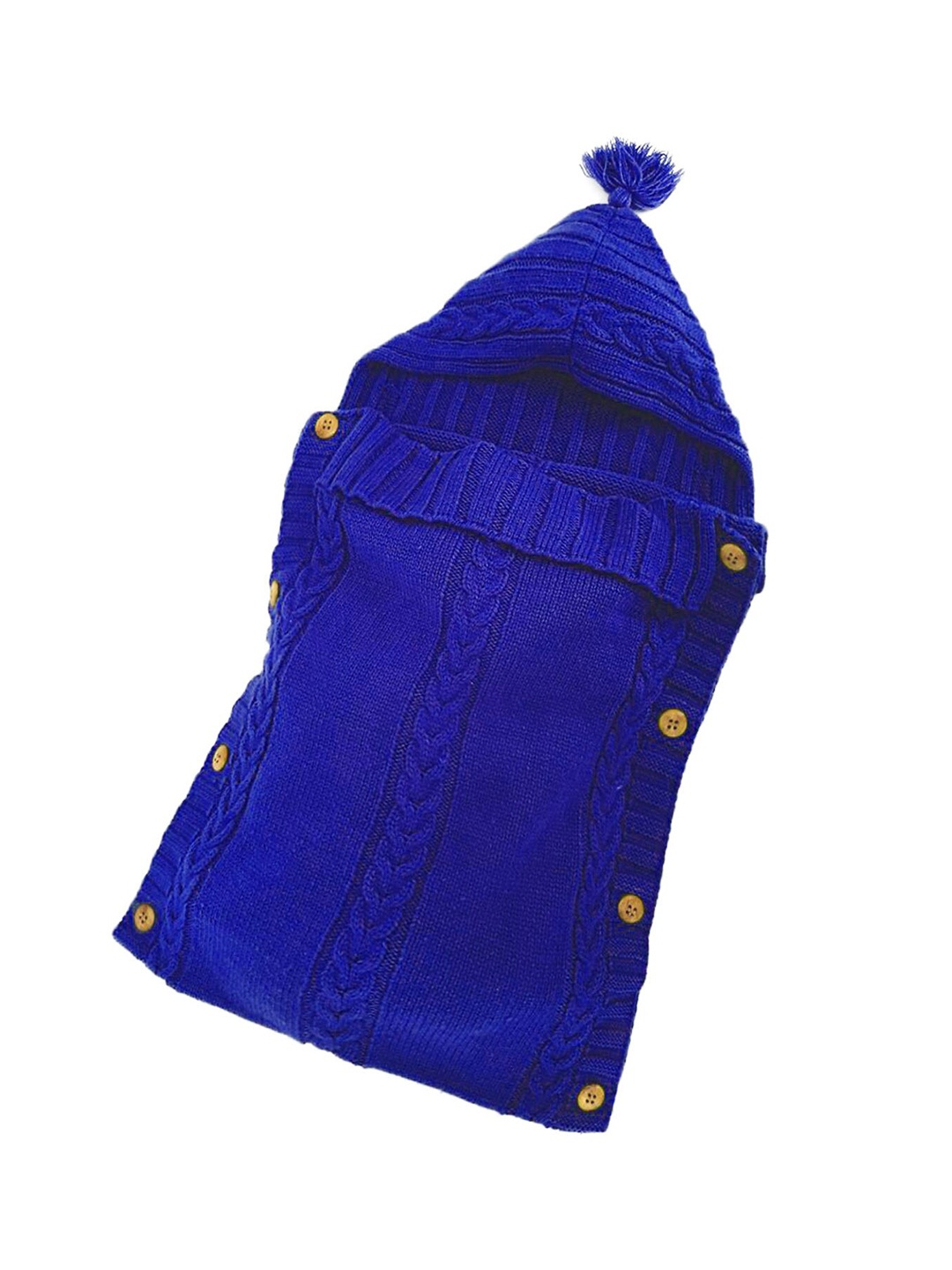 

Babymoon Infants Woven Design Woollen Sleeping Bag, Blue