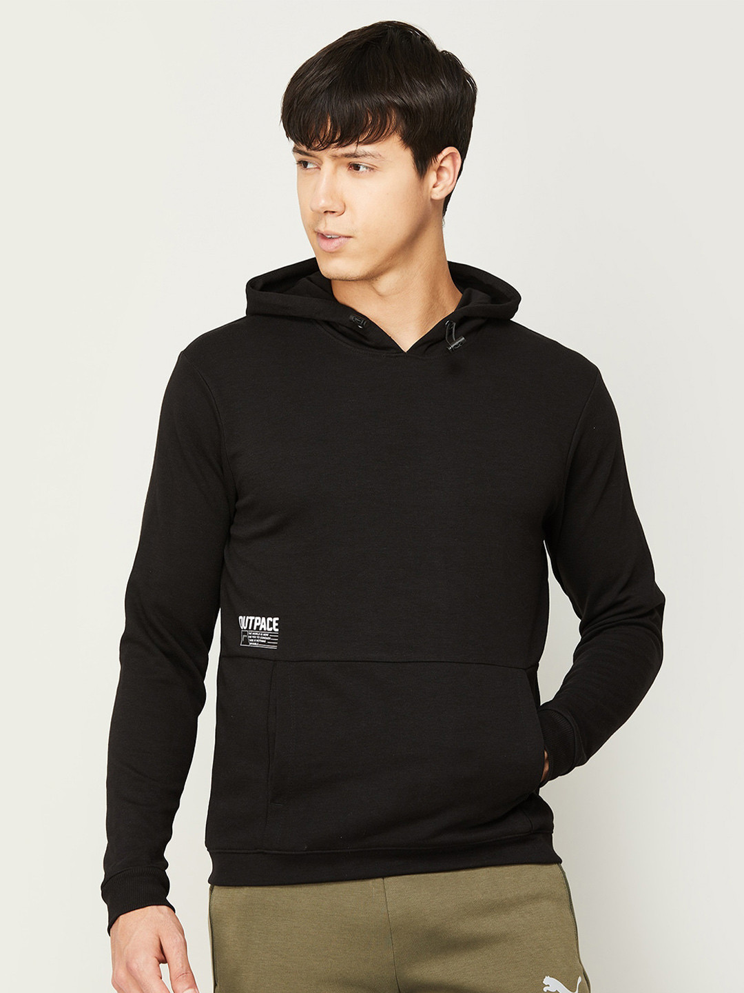 

Fame Forever by Lifestyle Men Hooded Cotton Pullover Sweatshirt, Black