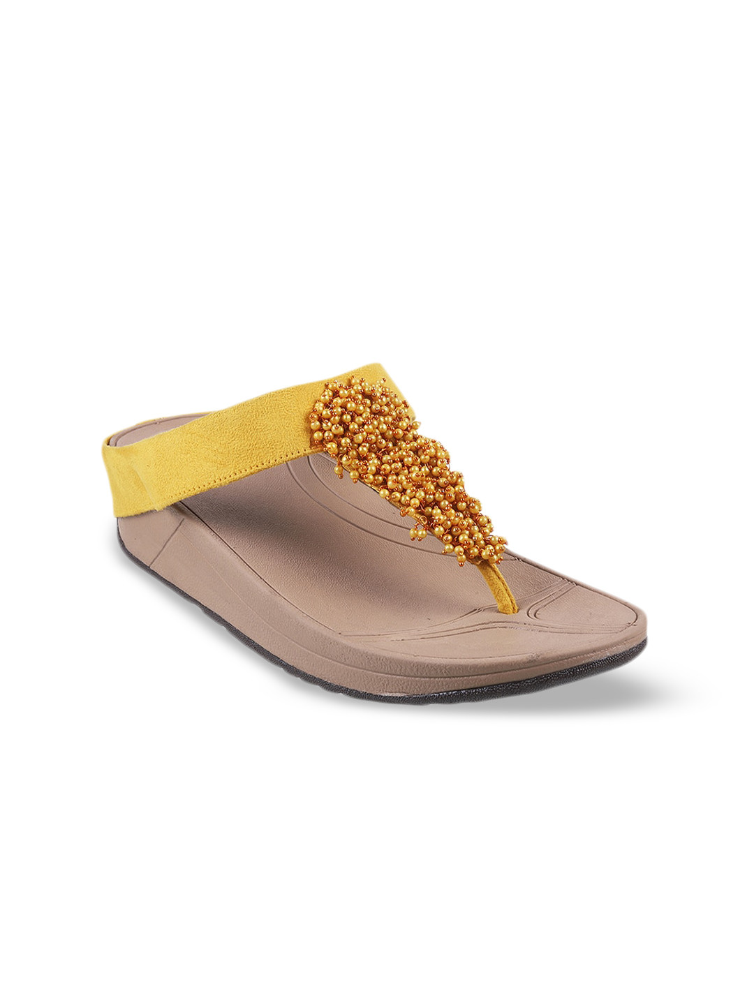 

Mochi Women Embellished Comfort Heels, Yellow