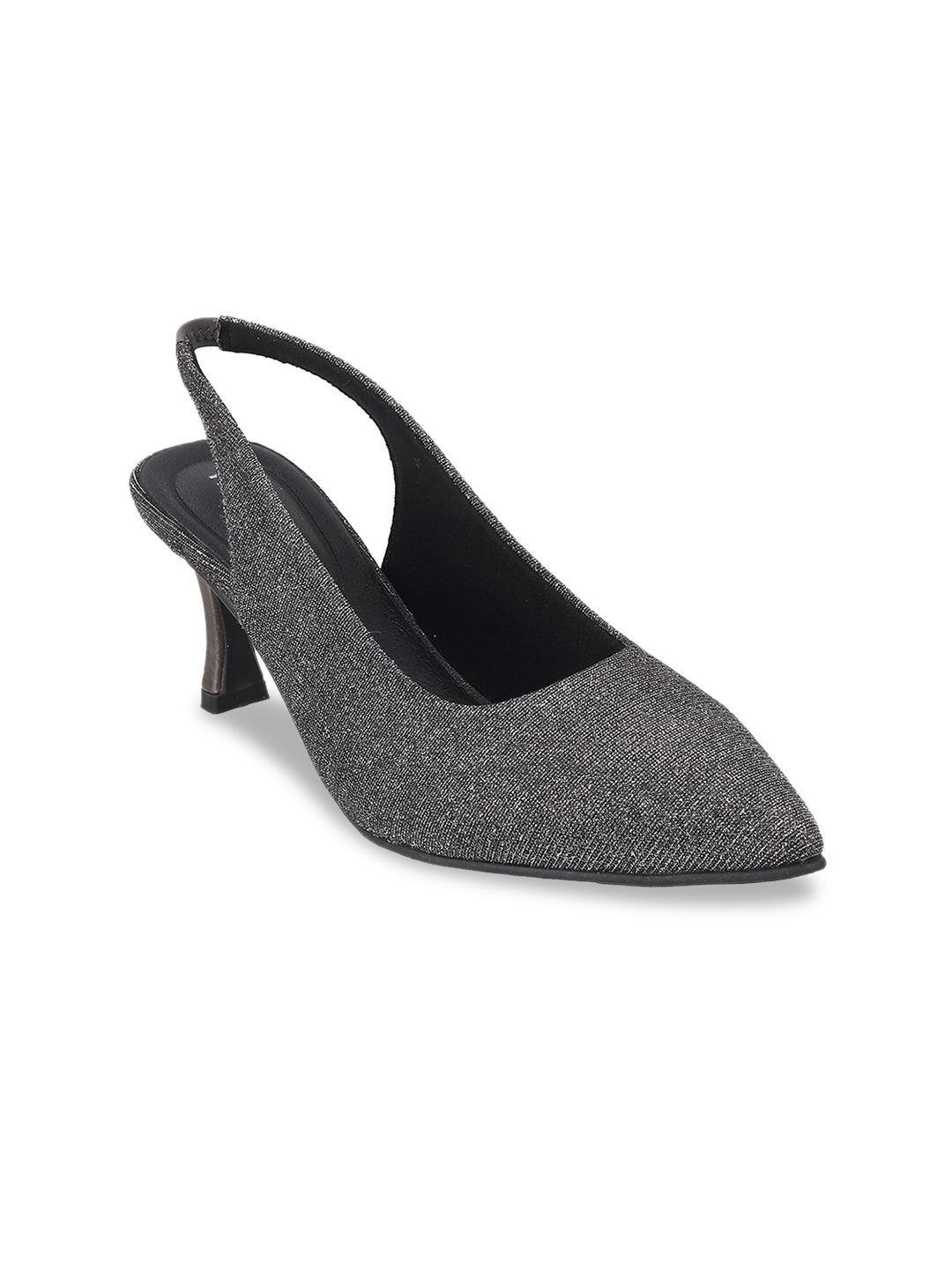 

Mochi Women Embellished Slim Pumps, Grey