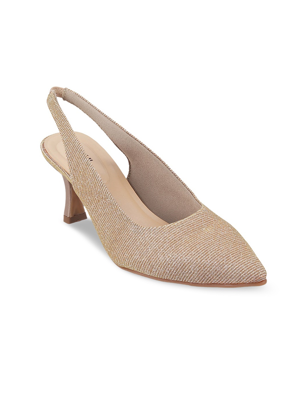 

Mochi Embellished Party Kitten Pumps, Rose gold