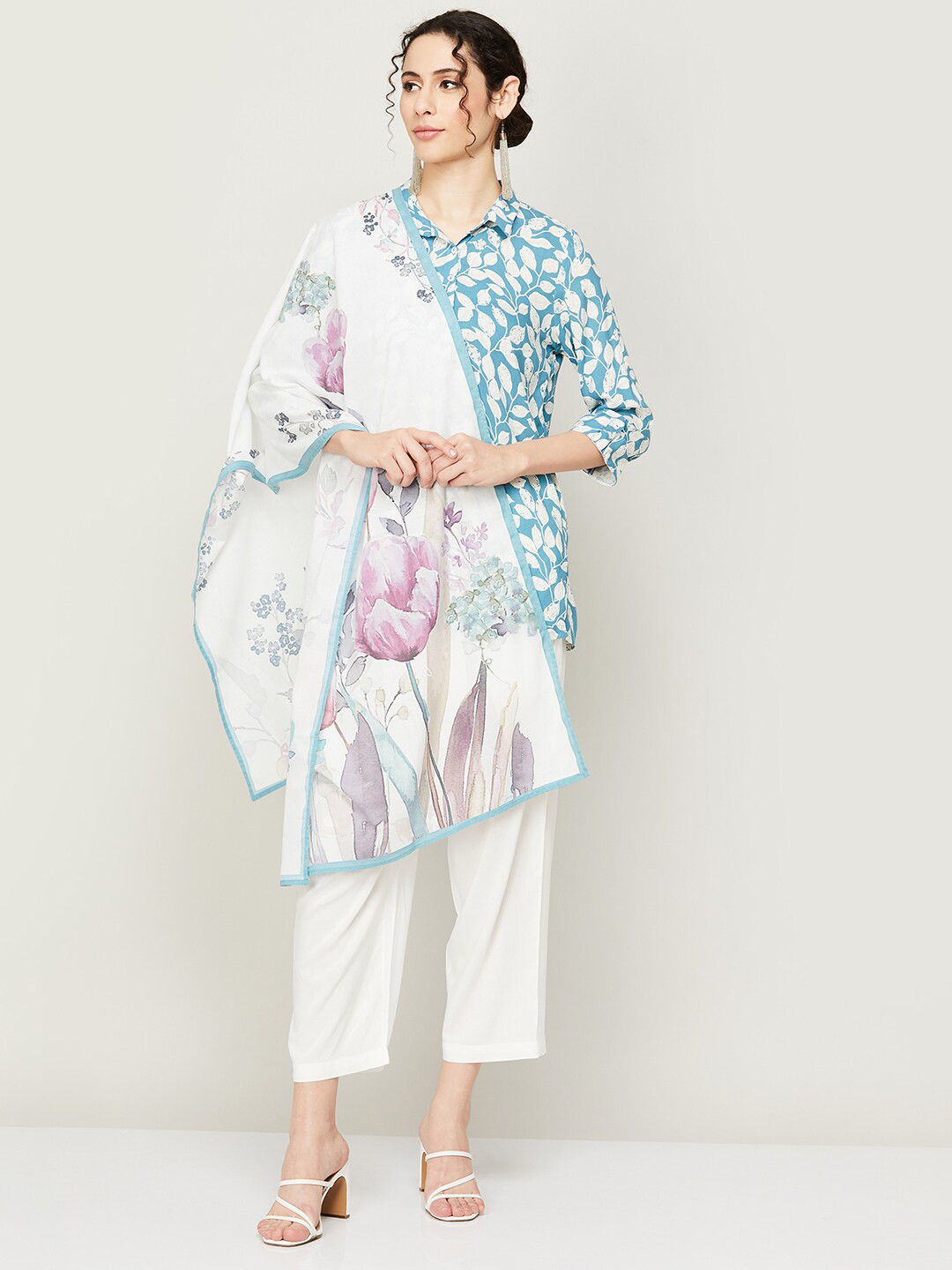

Melange by Lifestyle Floral Printed Dupatta, White