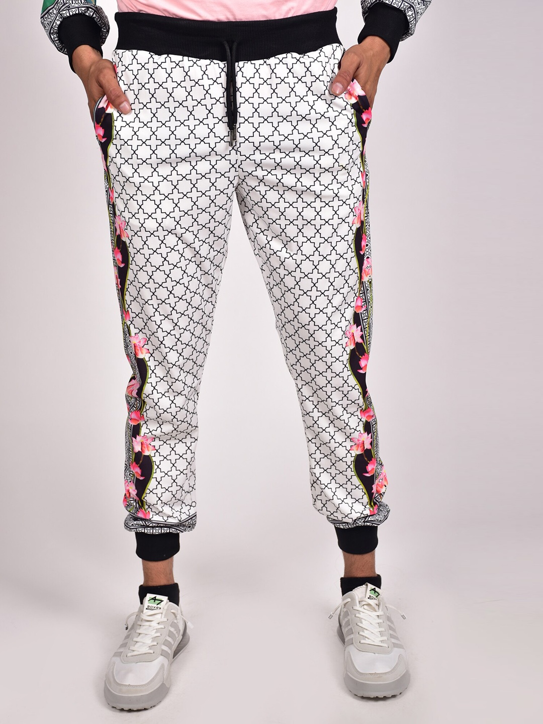 

Rajoria Instyle Men Digital Printed Joggers, White
