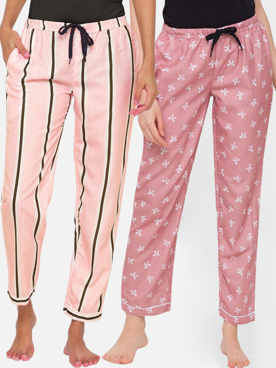 

FashionRack Women Pack of 2 Printed Lounge Pants, Brown