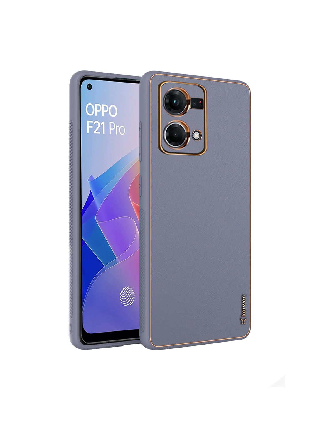 

Karwan Oppo F21 4G Leather Shock Proof Phone Back Cover, Purple