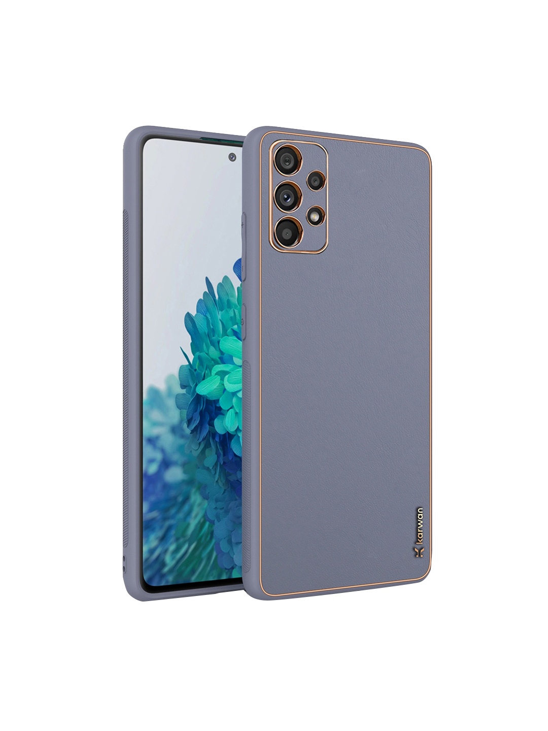 

Karwan Samsung Galaxy A73 Leather Mobile Back Cover, Purple