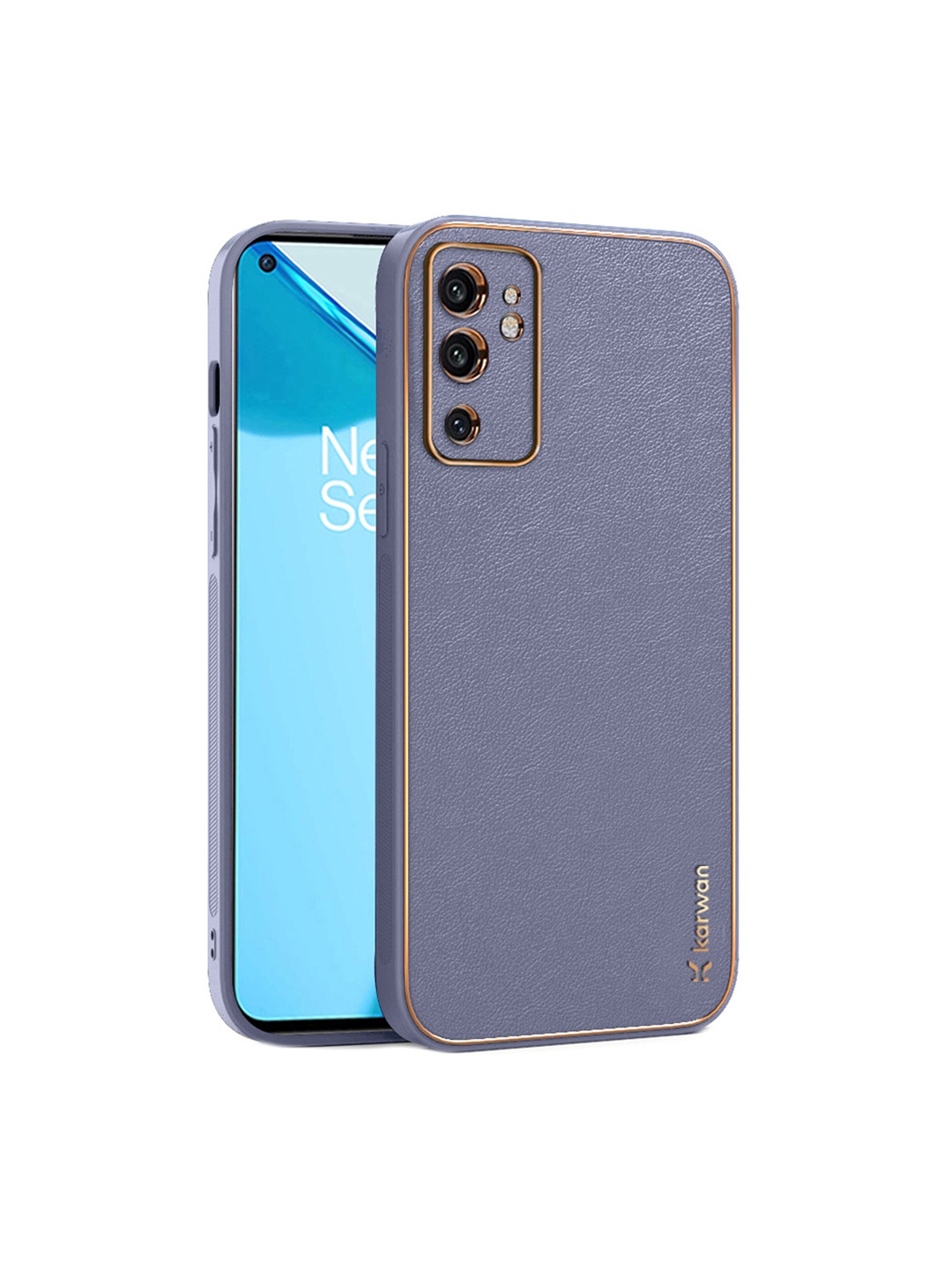 

Karwan OnePlus 9RT 5G Leather Shock Proof Phone Back Cover, Blue
