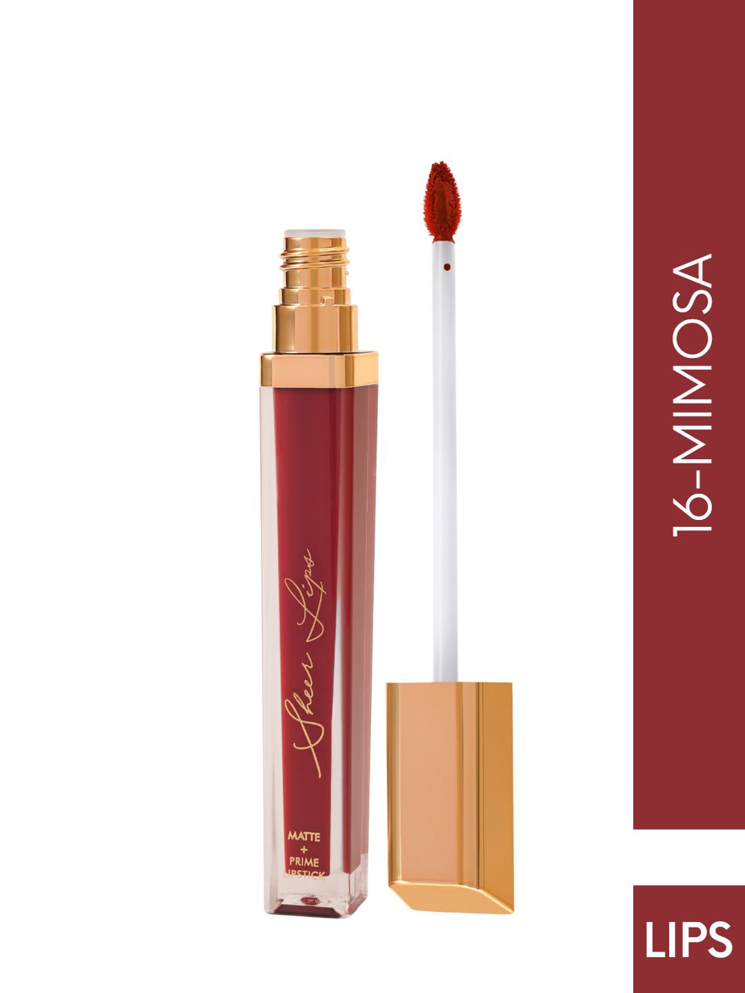 

GLAM21 Sheer Lips Long Lasting Matte Liquid Lipstick 8 ml - Mimosa 16, Red