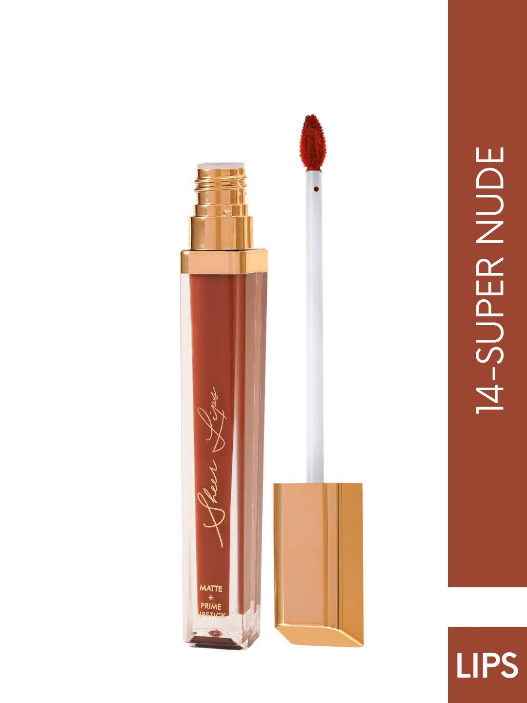

GLAM21 Sheer Lips Long Lasting Matte Liquid Lipstick 8 ml - Super Nude 14