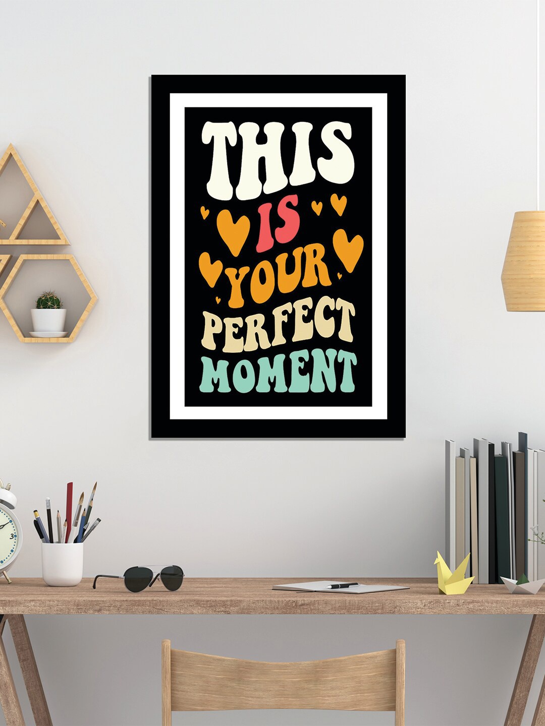 

WENS Black Inspirational Quotes Framed Wall Art