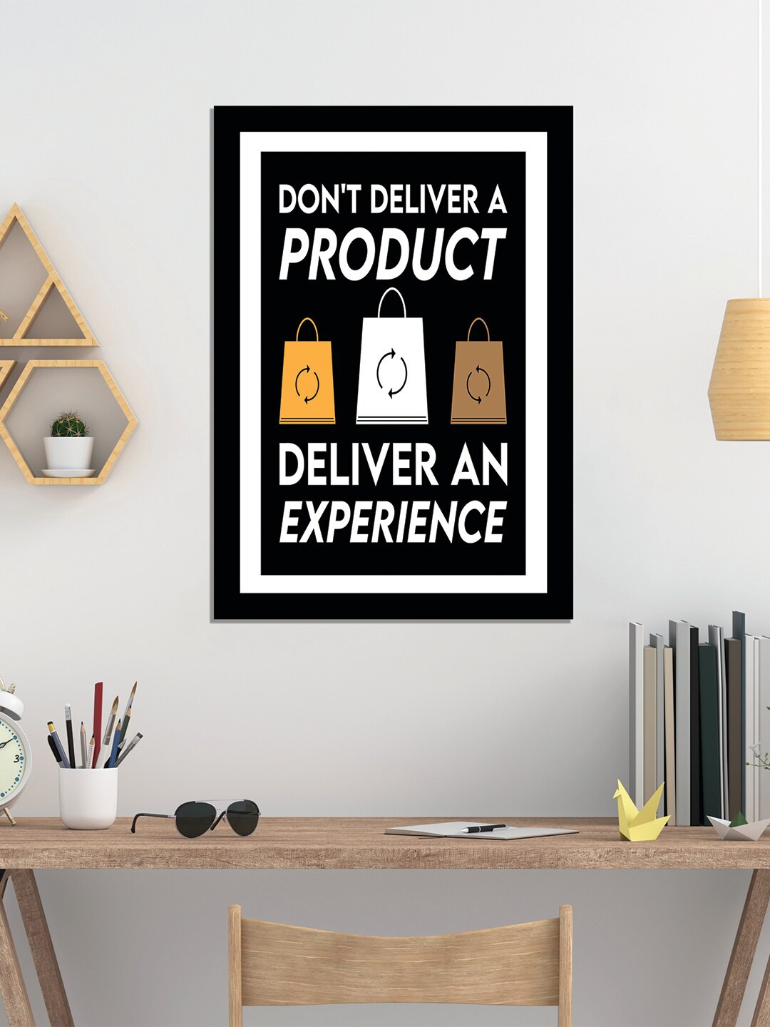 

WENS Black & White Inspirational Quotes Framed Wall Art