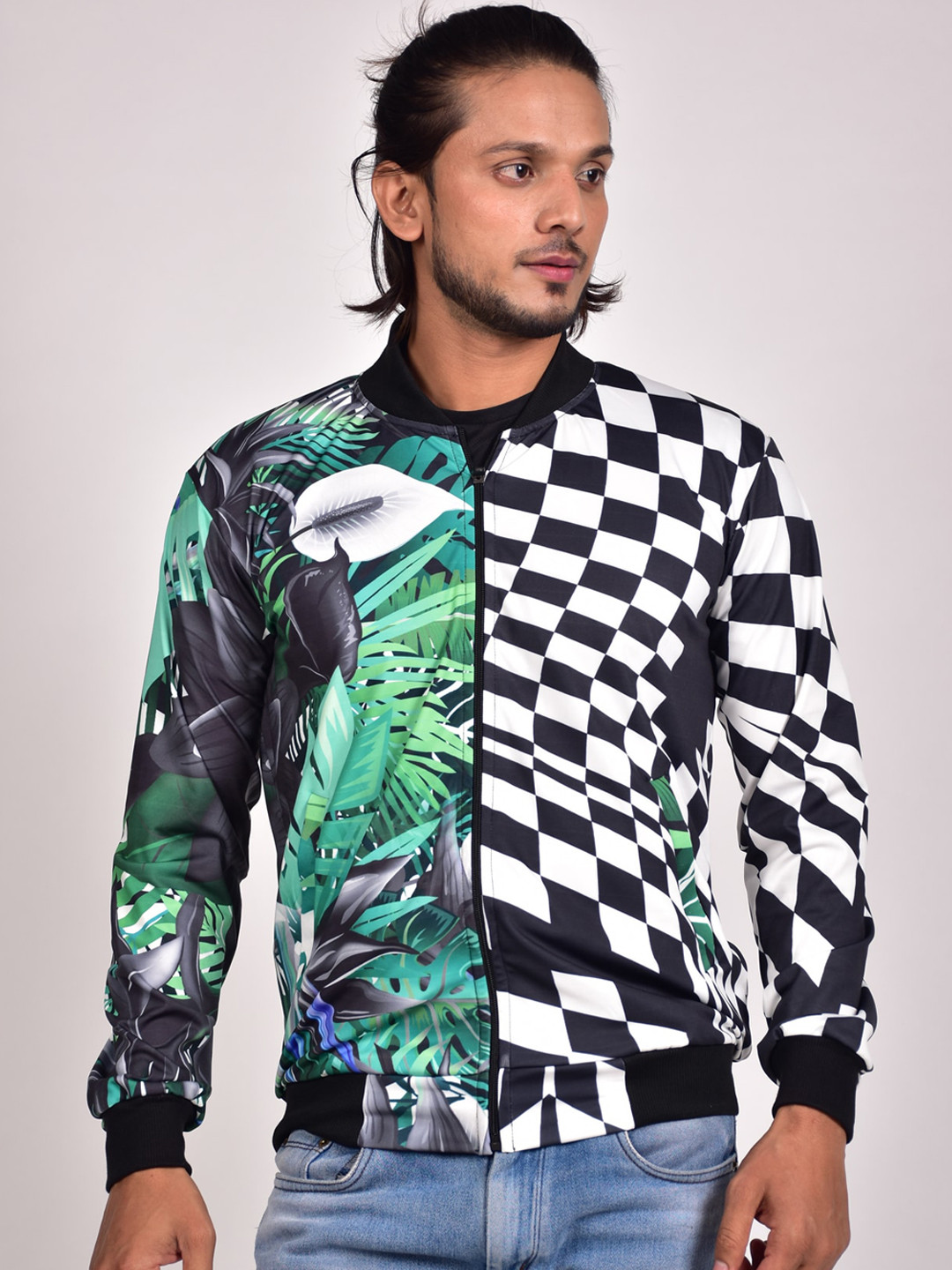 

Rajoria Instyle Men Lightweight Dry-Fit Bomber Jacket, Black